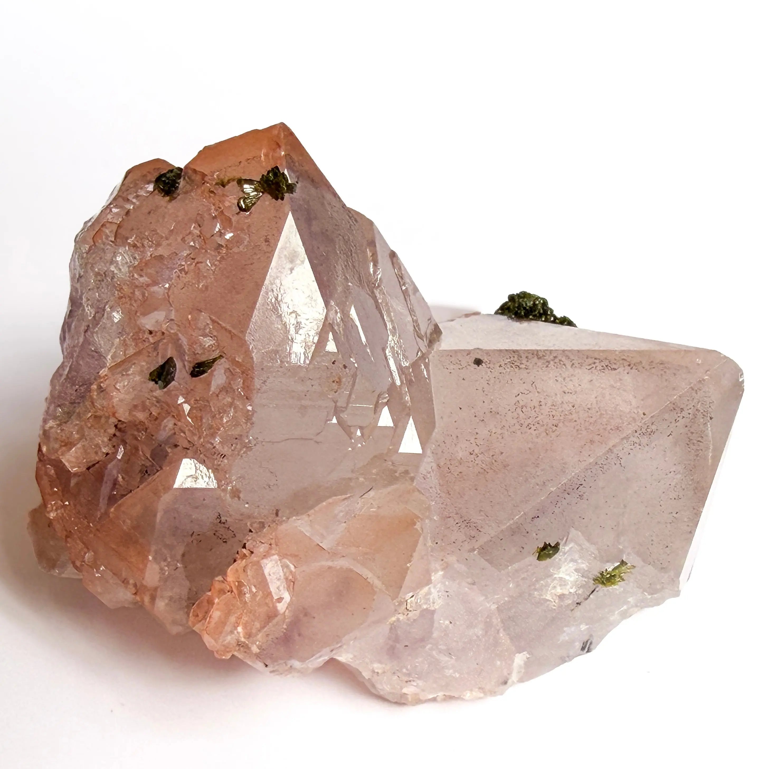 Sichuan Garden Quartz - Pink Amethyst with Epidote, Hematite Inclusions view 4
